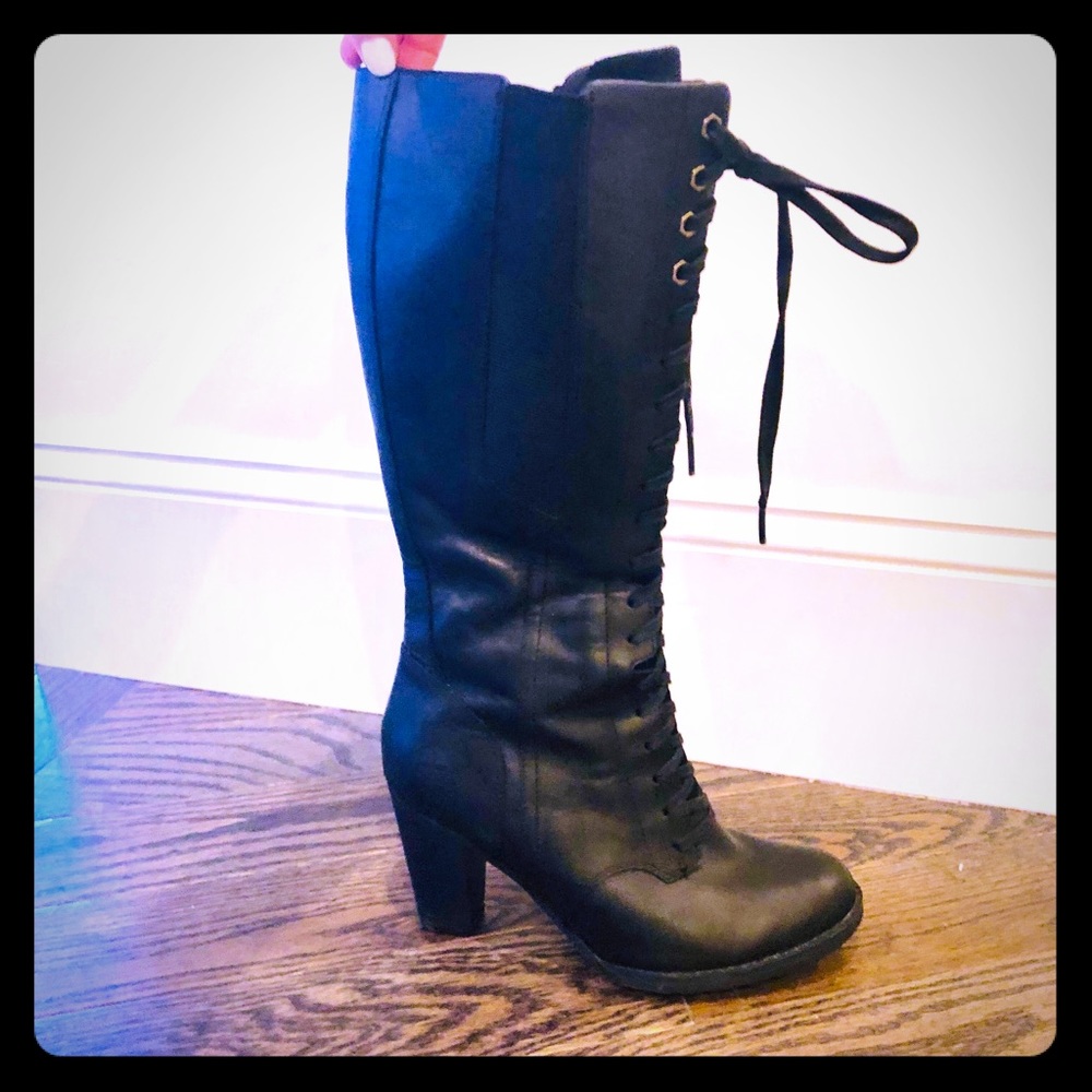 Timberland Leather Lace-Up Boots